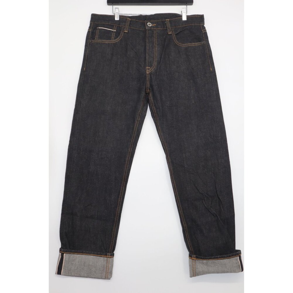 Japan Mbbcar Mens Raw Denim Jeans 701A Selvedge Dark Indigo Size 30 Streetwear